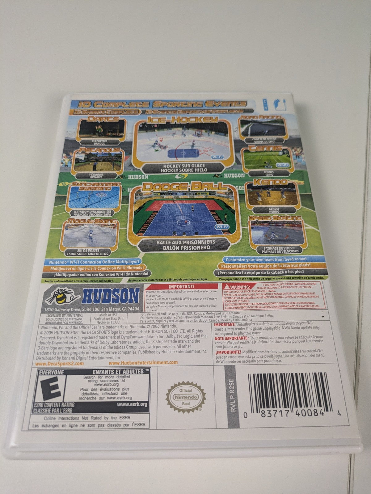 Deca Sports 2 (Nintendo Wii, 2009) CIB