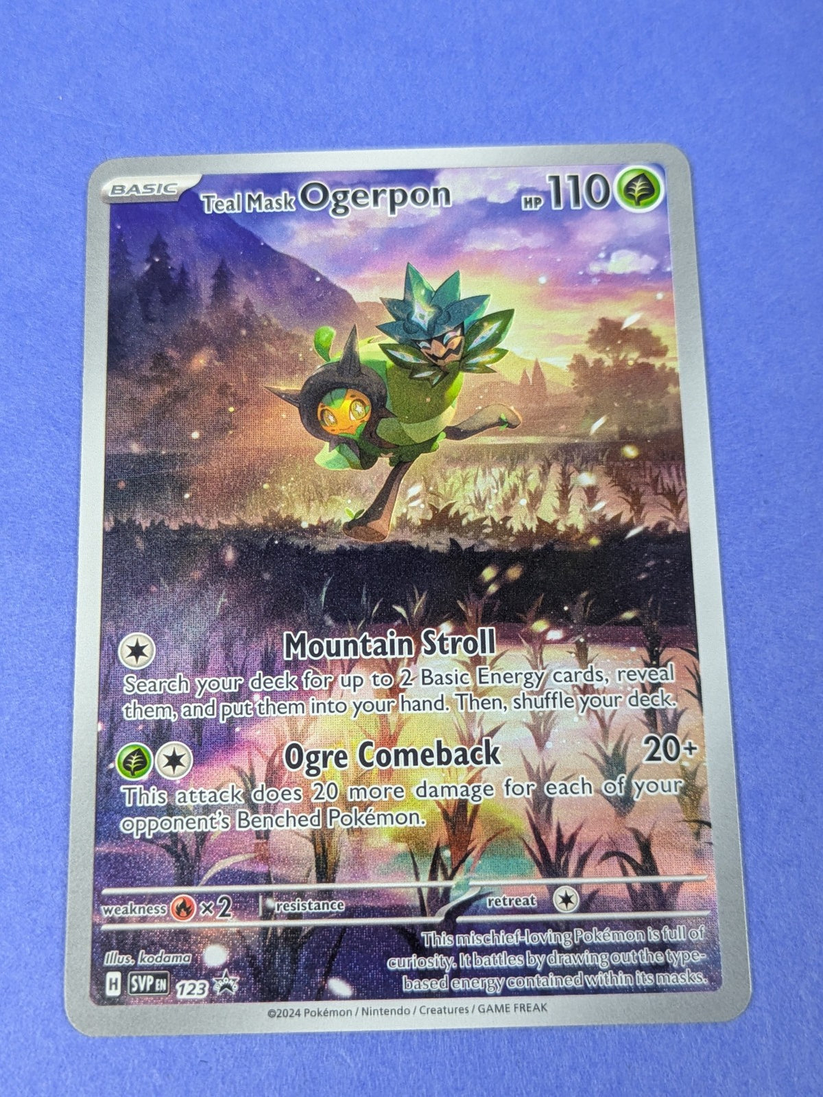 Teal Mask Ogerpon - 123 - Promo Scarlet & Violet Promo - Pokemon - NM