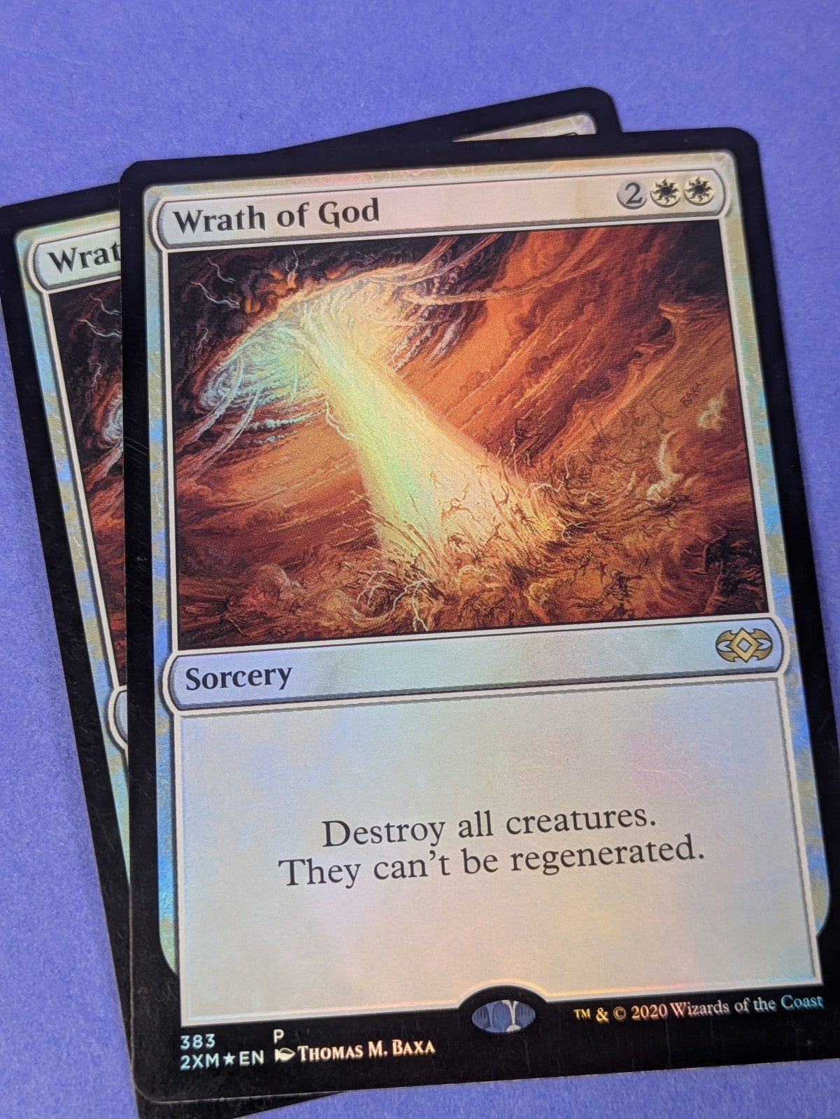 MTG Magic: Double Masters: Wrath of God Foil #383 Promotional - NM