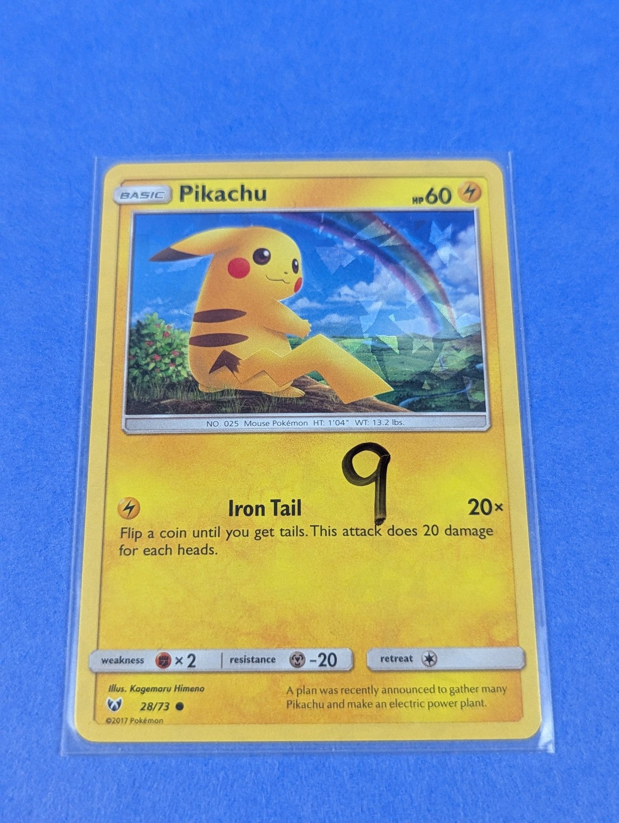 Pikachu - 28/73 - Shattered Holo Common Sun & Moon Promos - Pokemon - NM