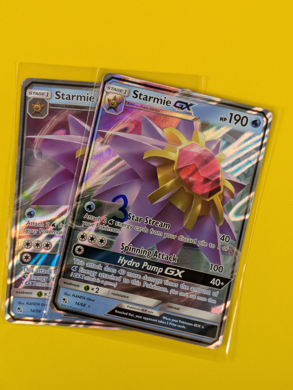 Starmie GX - 14/68 - Ultra Rare Hidden Fates - Pokemon Card - NM