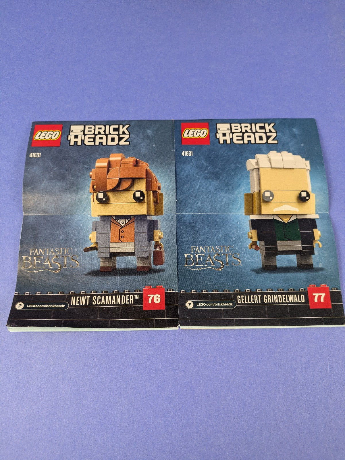 LEGO BrickHeadz Newt Scamander & Gellert Grindelwald 41631 Complete Pre-Owned