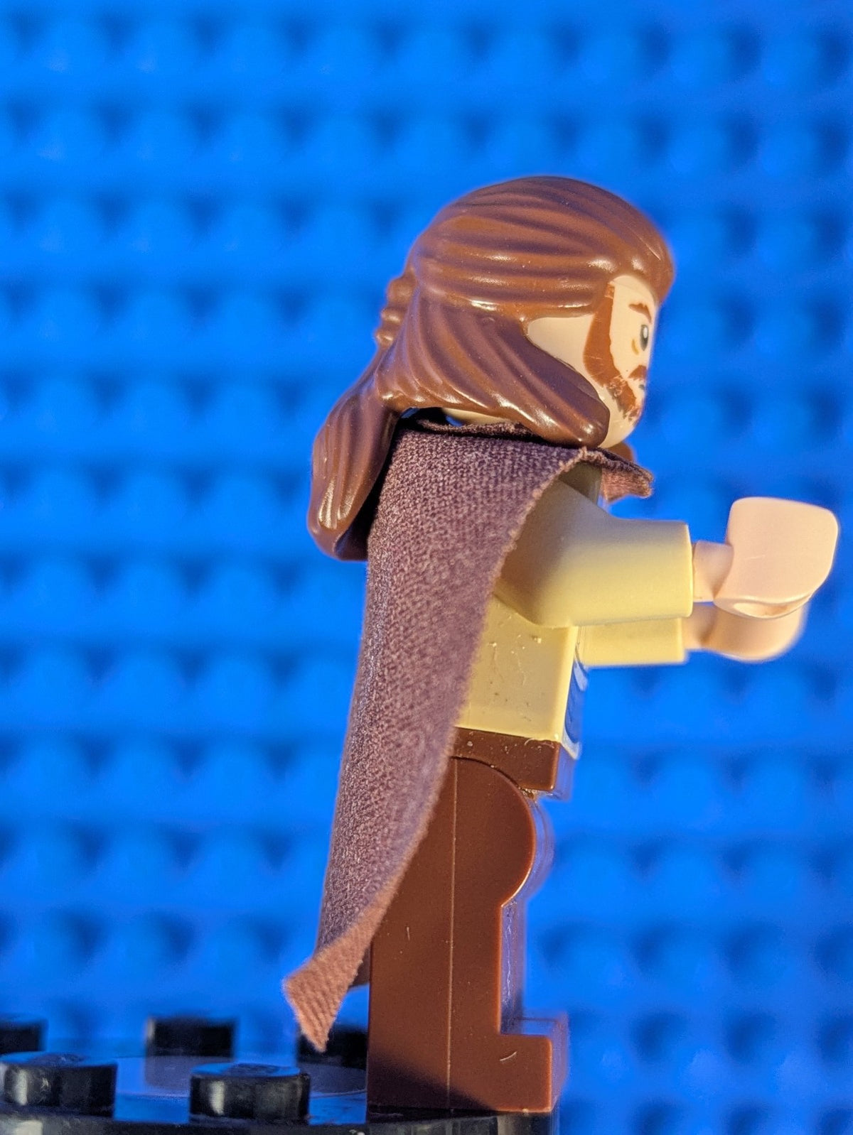 Lego Star Wars: Qui-Gon Jinn - Light Nougat Head sw0322 Set 7961