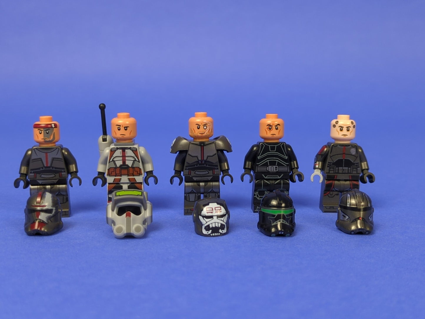 Lego Star Wars: Echo, Crosshair, Hunter, Tech, Wrecker (The Bad Batch Crew)