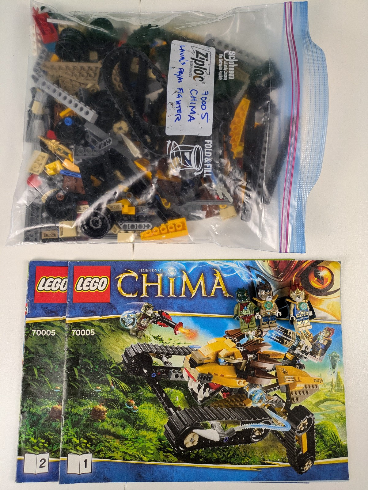 Lego LEGENDS OF CHIMA: Laval's Royal Fighter Set 70005 - w/ Instructions