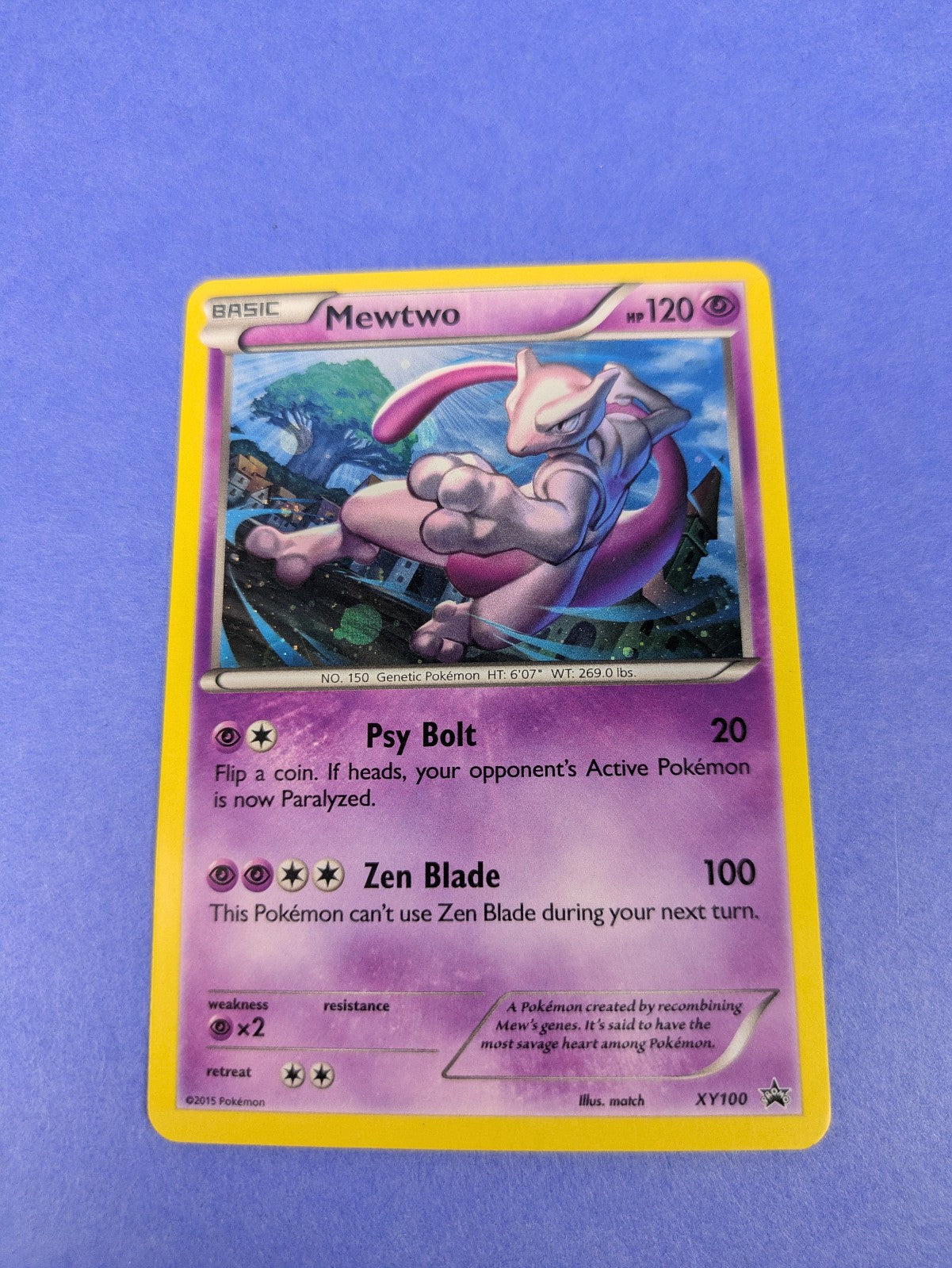 Mewtwo - XY100 - Promo Holo XY Black Star Promos - Pokemon Card - LP