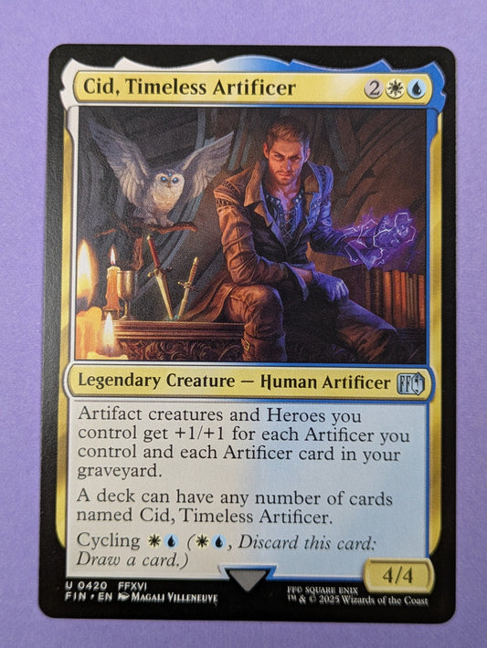 MTG Magic: FINAL FANTASY: Cid, Timeless Artificer #0420 Uncommon - NM