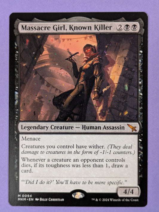 MTG Magic: Murders at Karlov Manor: Massacre Girl, Known Killer #0094 Rare - NM