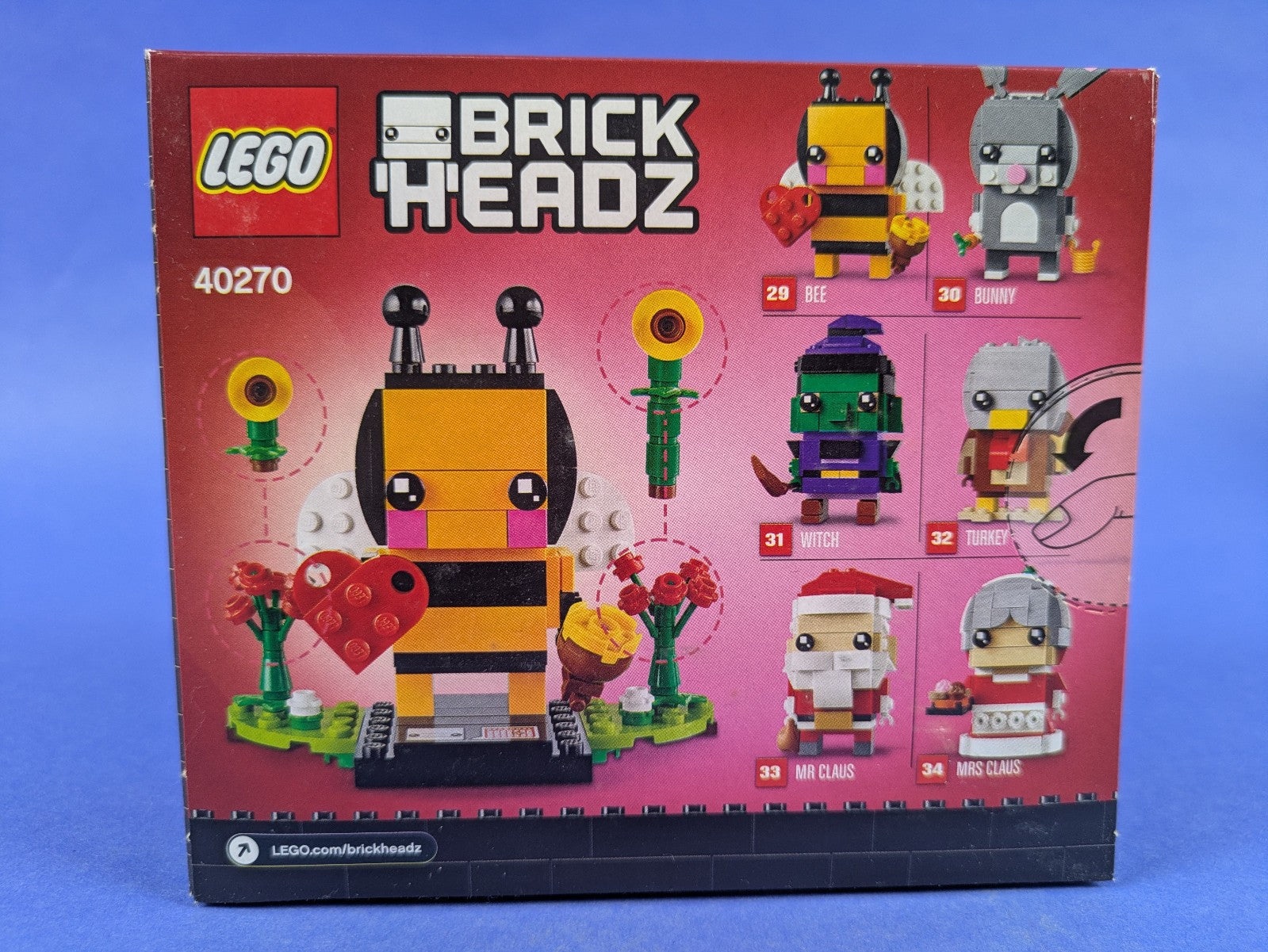 Lego BrickHeadz: Holiday & Event: Valentine's Day: Bee 40270 BRAND NEW