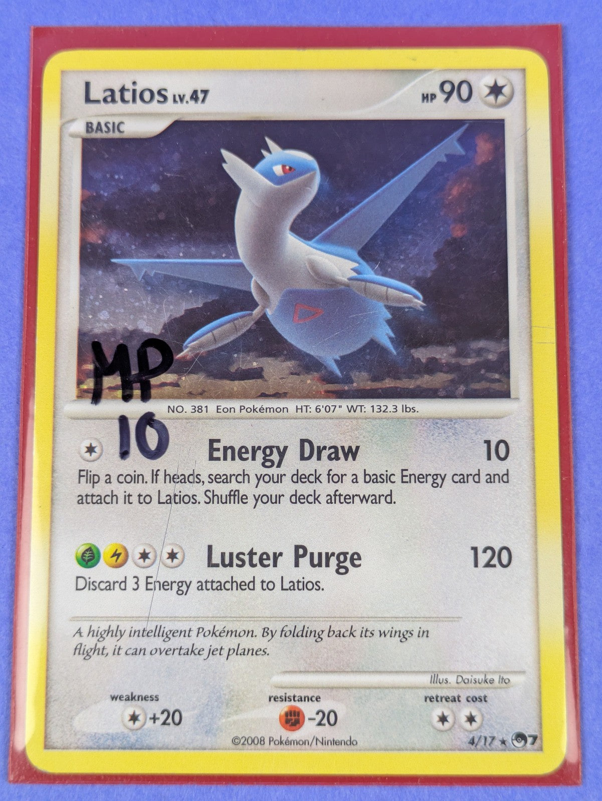 Latios - 4/17 - Holo POP Series 7 Promos - Pokemon Card - MP