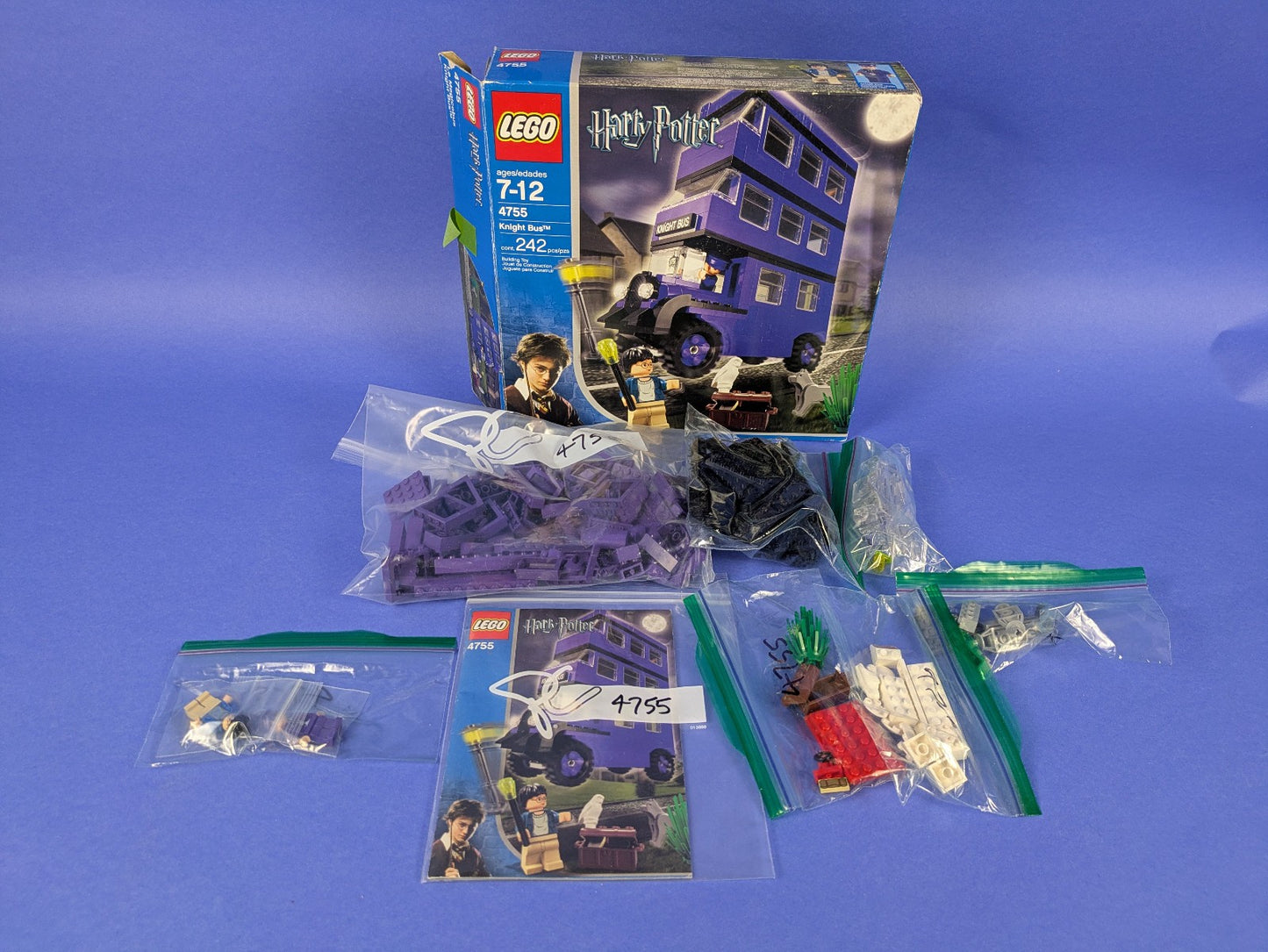 Lego Harry Potter: Prisoner of Azkaban: Knight Bus Set 4755 Complete Set