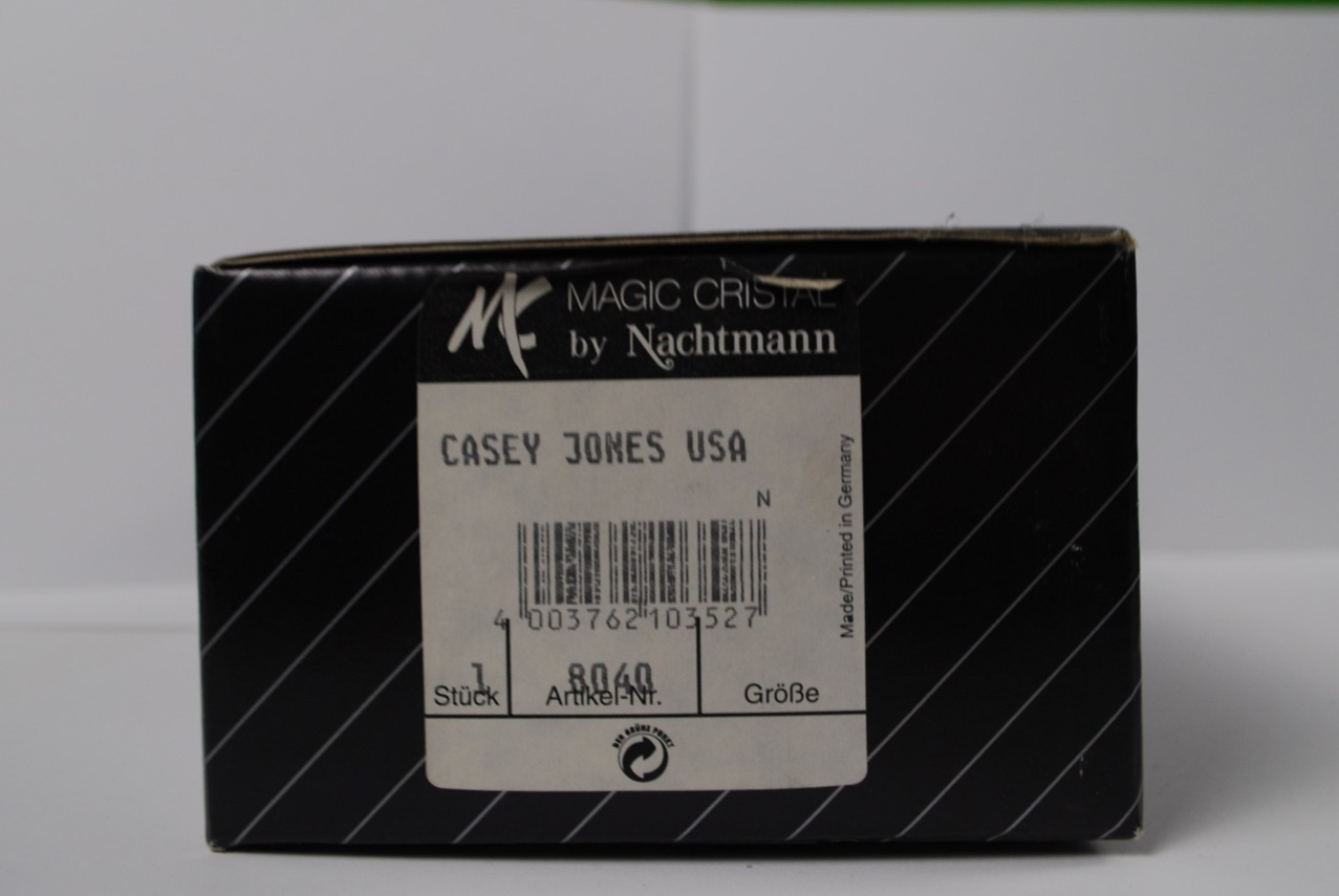 Hofbauer Magic Crystal Casey Jones USA Glass Train Locomotive Paperweight