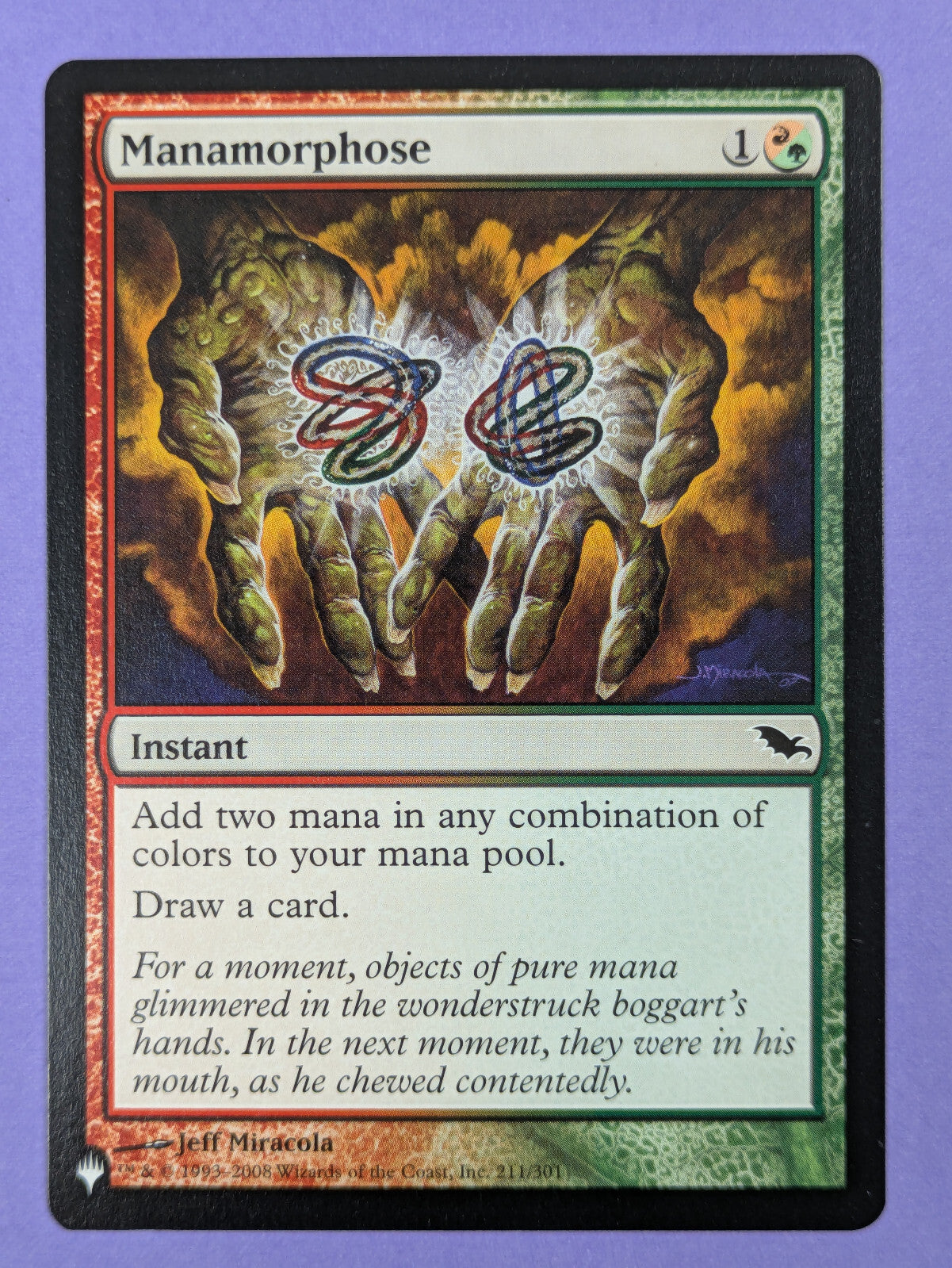 MTG Magic: The List: Manamorphose - SHM Reprint #211/301 Common - NM