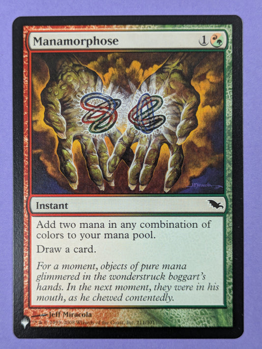 MTG Magic: The List: Manamorphose - SHM Reprint #211/301 Common - NM