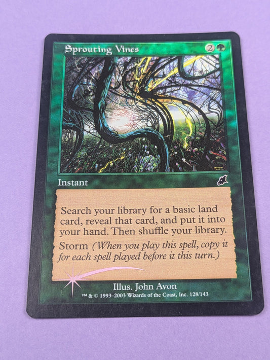 MTG Magic: Scourge: Sprouting Vines Foil #128/143 Common - LP