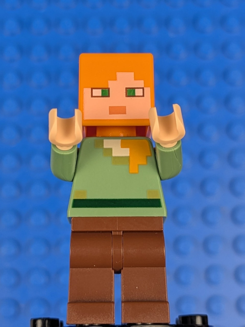 Lego Minecraft: Alex - Reddish Brown Legs min017 Set 21121