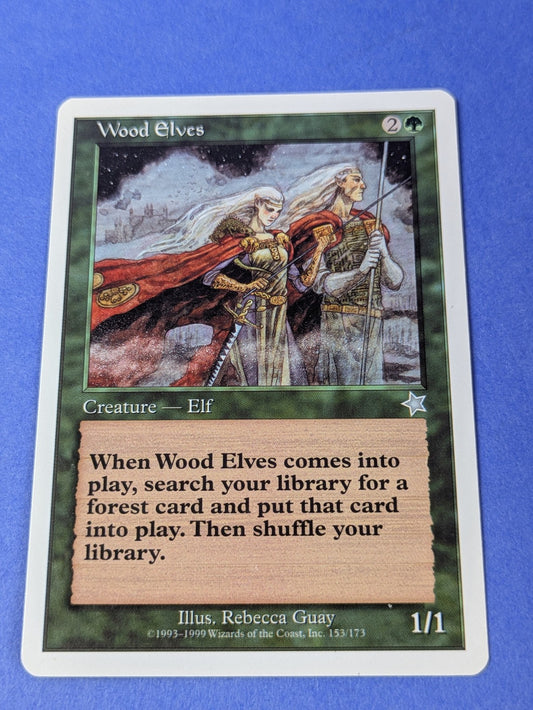 MTG Magic: Starter 1999: Wood Elves #153/173 Uncommon - NM