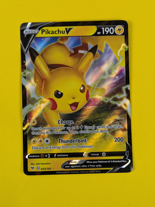 Pikachu V - 043/185 - Ultra Rare Vivid Voltage - Pokemon Card - NM