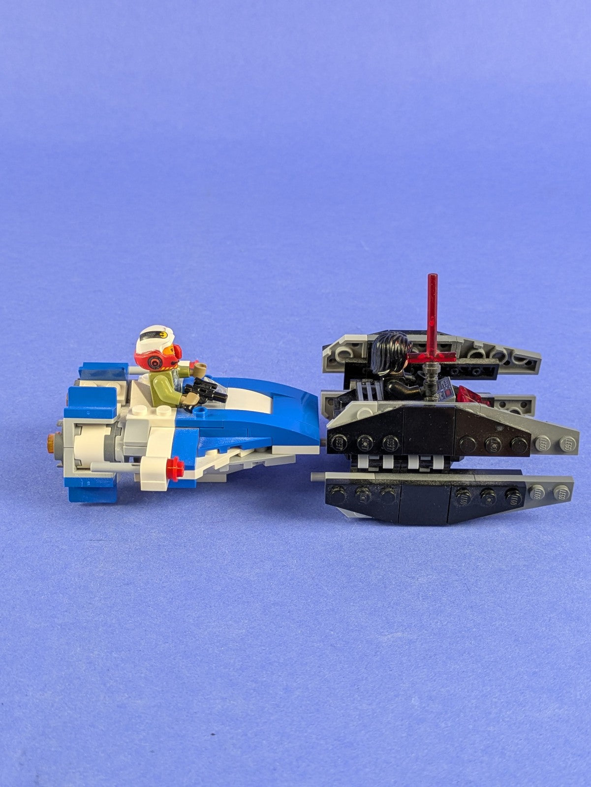 LEGO Star Wars A-Wing vs. TIE Silencer Microfighters 75196 Incomplete Pre-Owned