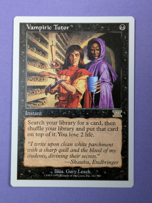 MTG Magic: Classic Sixth Edition: Vampiric Tutor #161/350 Rare - NM