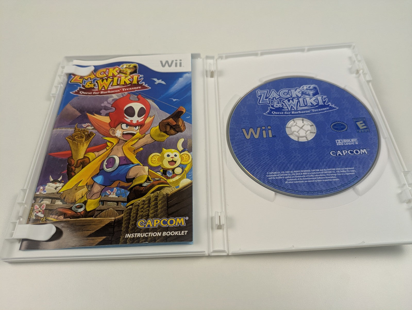 Zack & Wiki: Quest for Barbaros' Treasure (Nintendo Wii, 2007) CIB