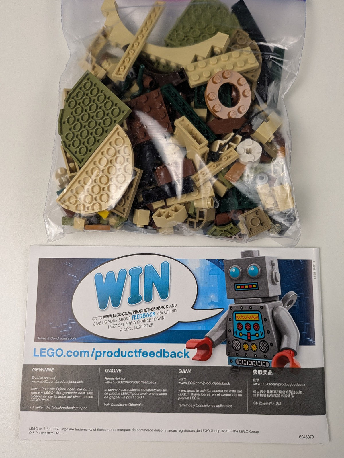 LEGO Star Wars Yoda's Hut 75208 Complete Set Pre-Owned