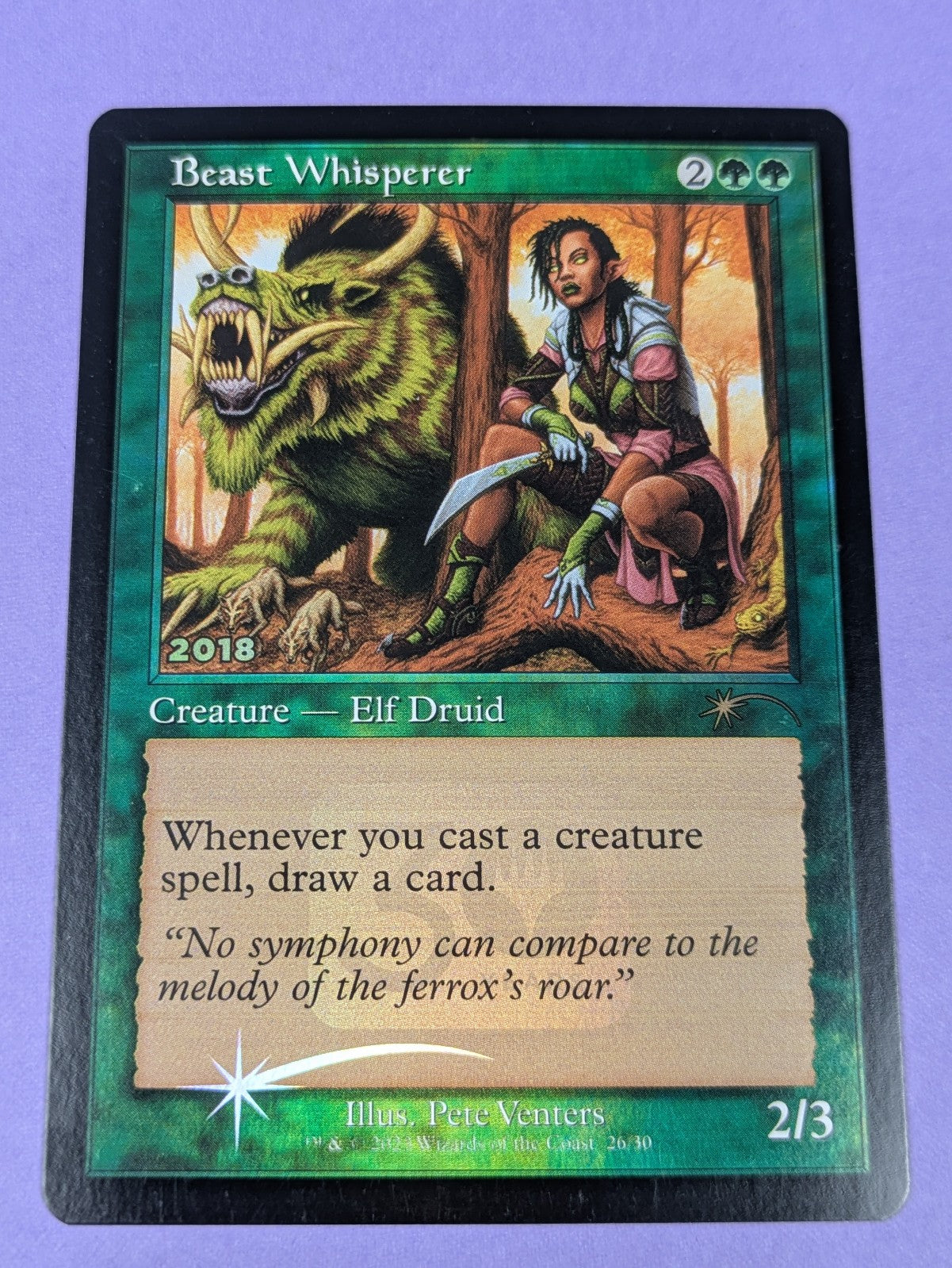 MTG Magic: 30th Anniversary Promos: Beast Whisperer Foil #26/30 Promotional - NM
