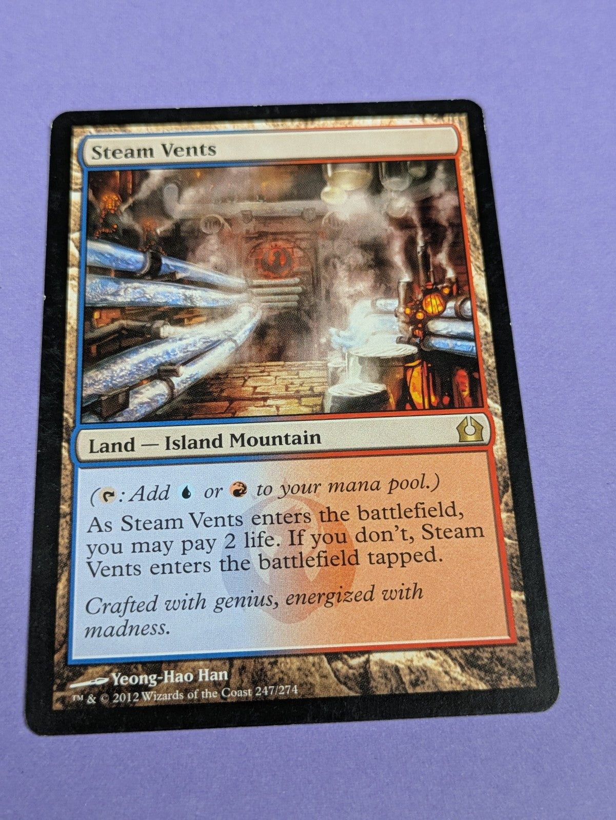 MTG Magic: Return to Ravnica: Steam Vents #247/274 Rare - LP