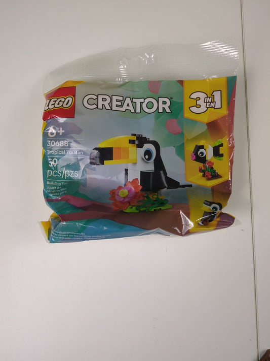 Lego Creator: Creature: Tropical Toucan paper bag / polybag 30688 - BRAND NEW