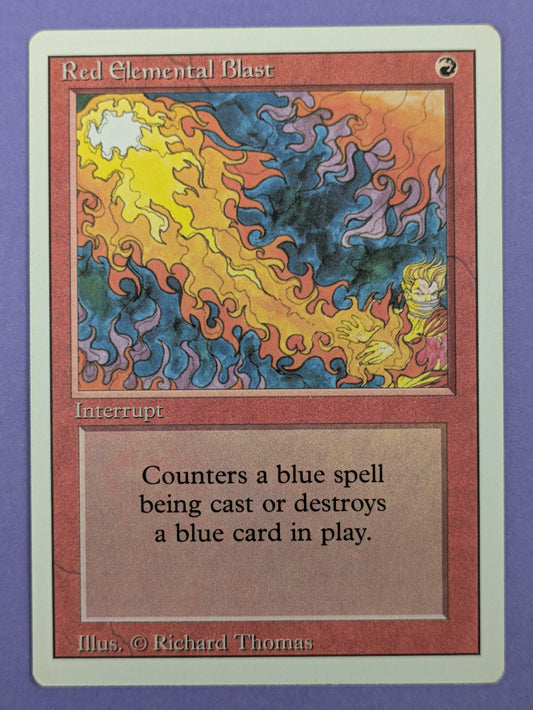MTG Magic The Gathering: Revised Edition (3ED): Red Elemental Blast Common - LP