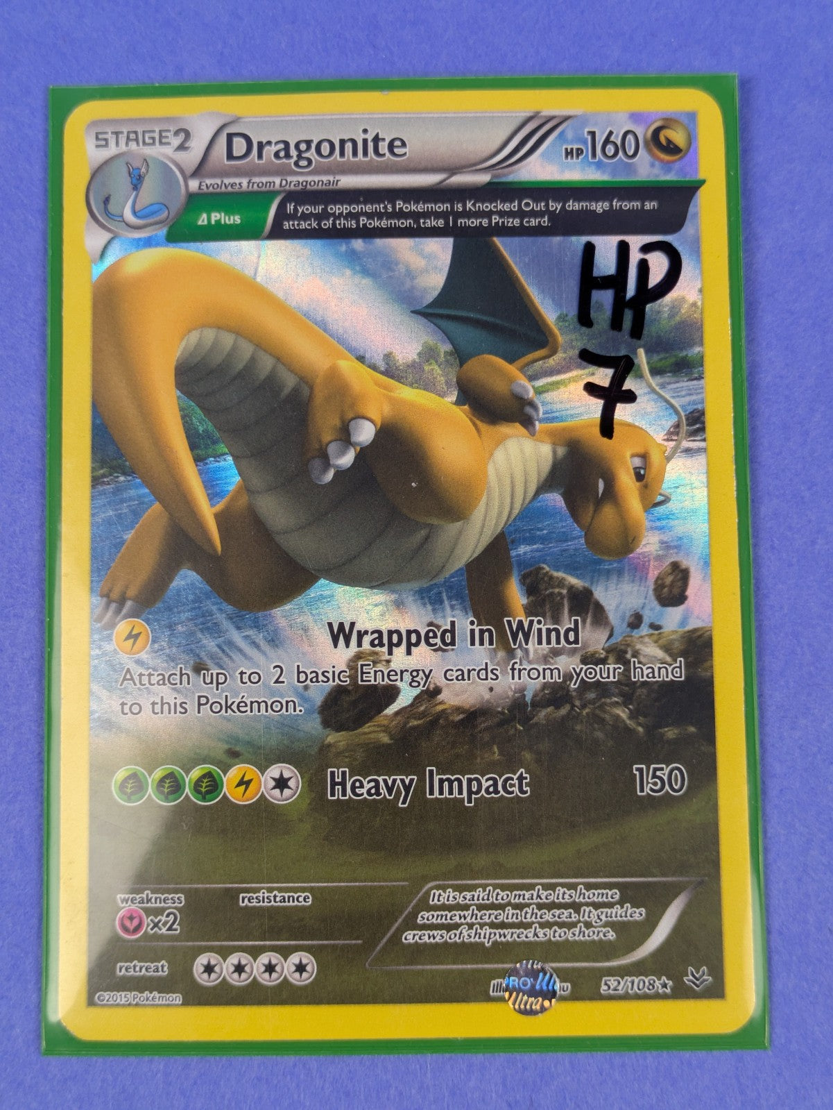 Dragonite - 52/108 - Rare Holo Theme Deck Exclusive - Pokemon Card - HP