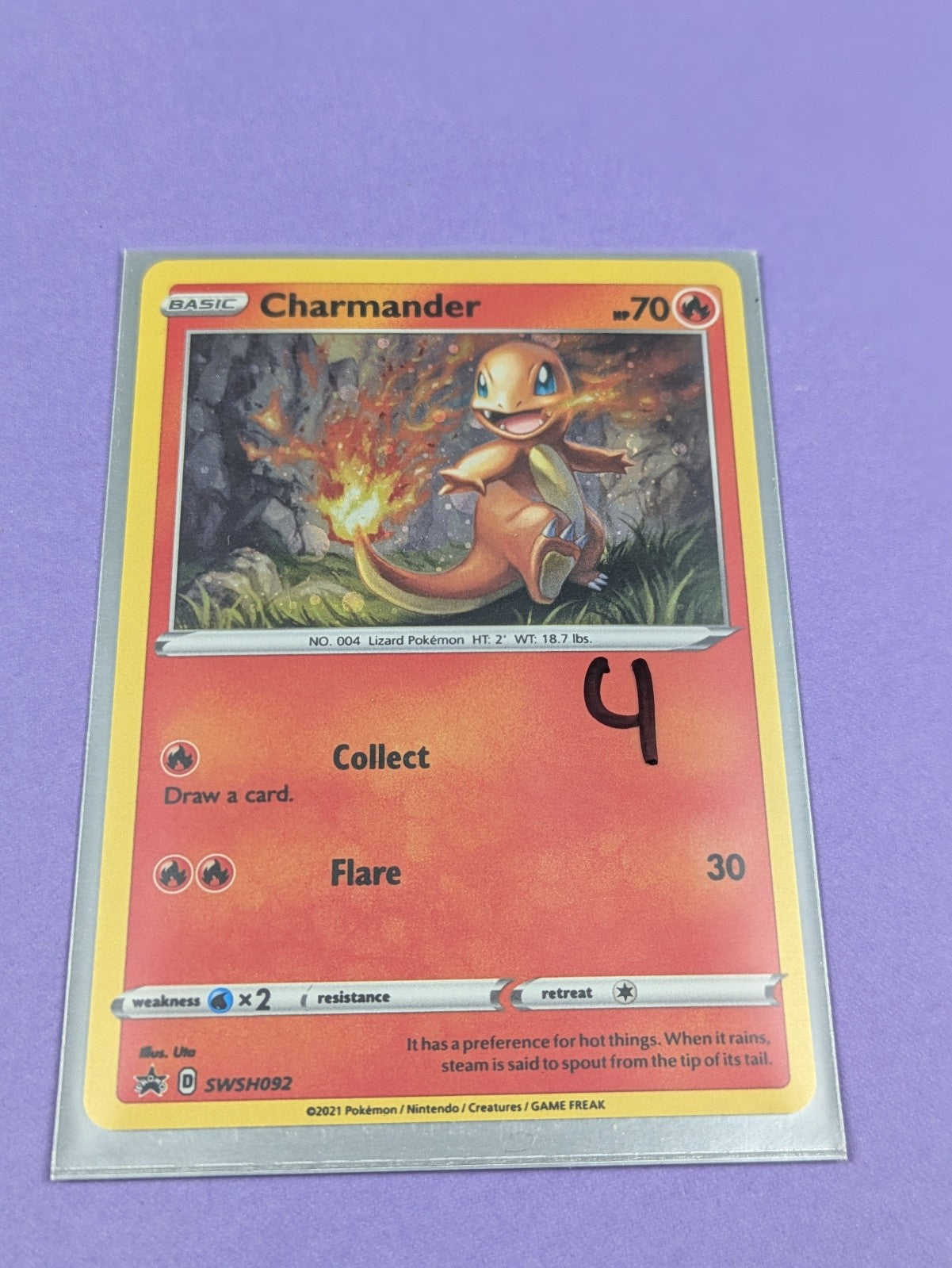 Charmander - SWSH092 - Promo Sword & Shield Promo - Pokemon - NM