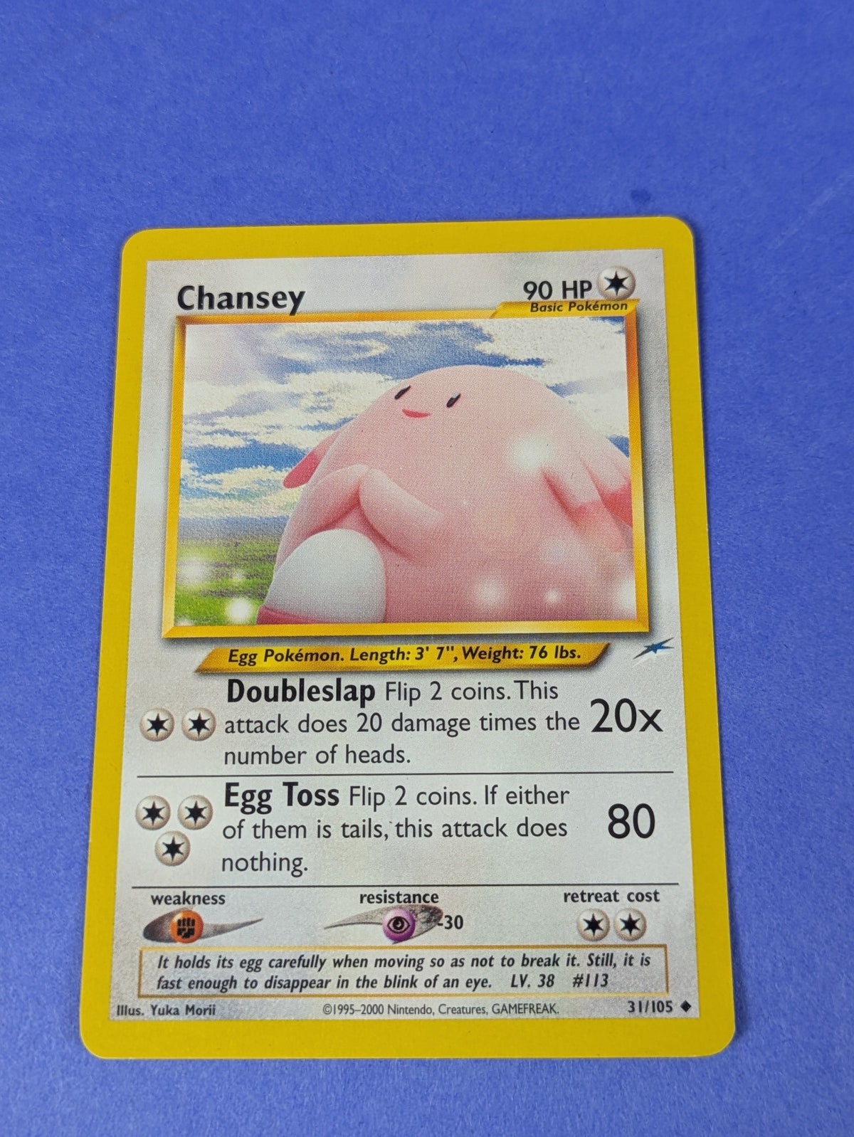 Chansey - 31/105 - Uncommon Unlimited Neo Destiny - Pokemon Card - LP