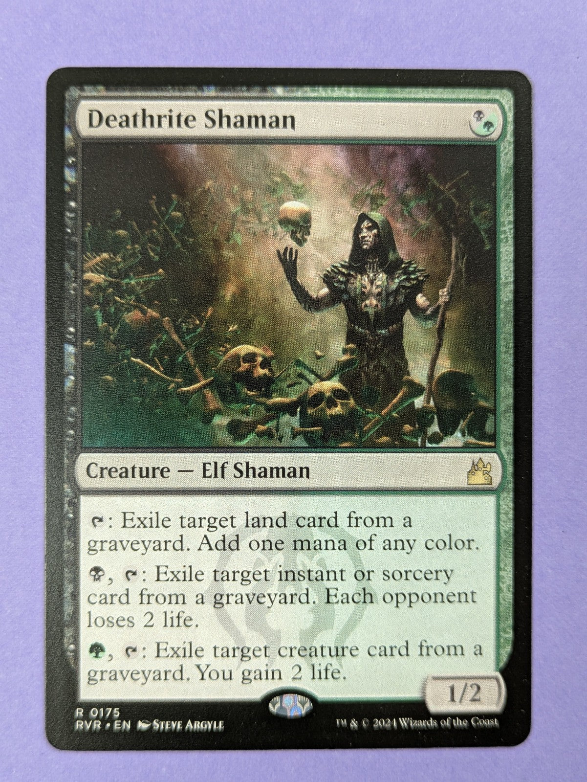 MTG Magic The Gathering: Ravnica Remastered: Deathrite Shaman #0175 Rare - NM