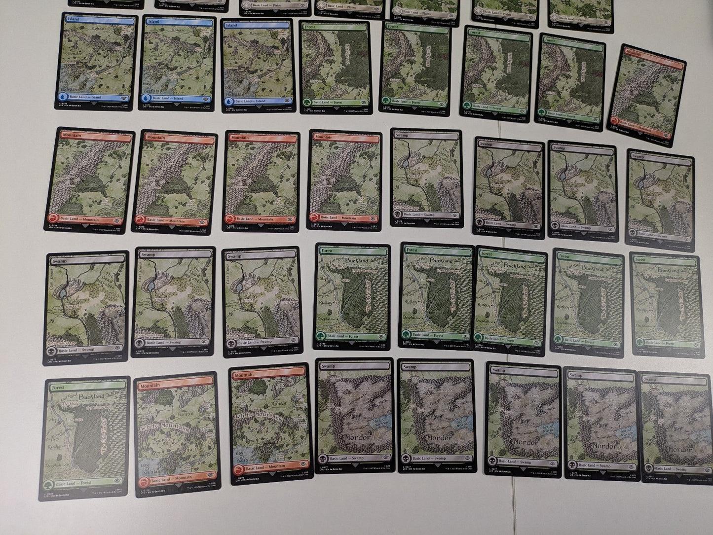 MTG: The Lord of the Rings: Mountain Forest Island Plains Swamp - 39X BASIC LAND