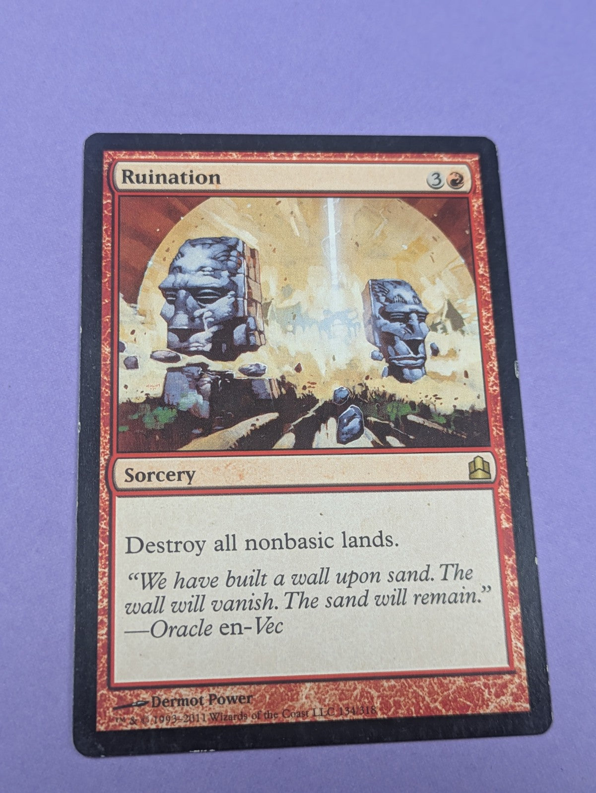 MTG Magic: Commander 2011: Ruination #134/318 Rare - LP