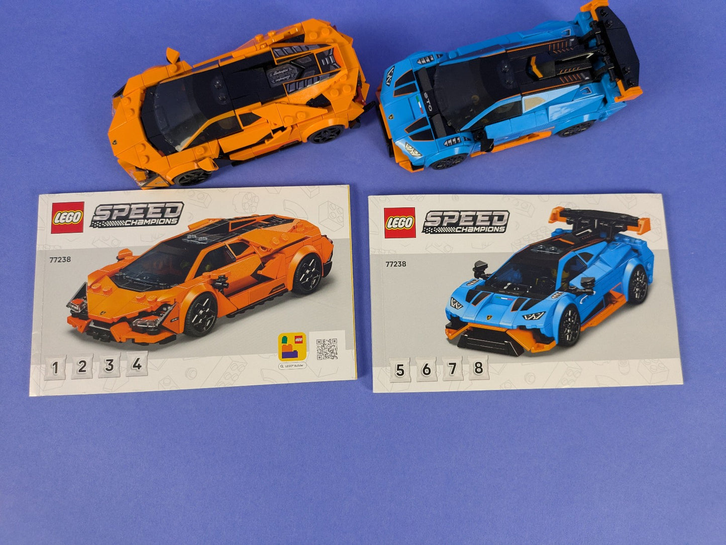Lego SPEED CHAMPIONS: Lamborghini Revuelto & Lamborghini Huracán STO Set 77238