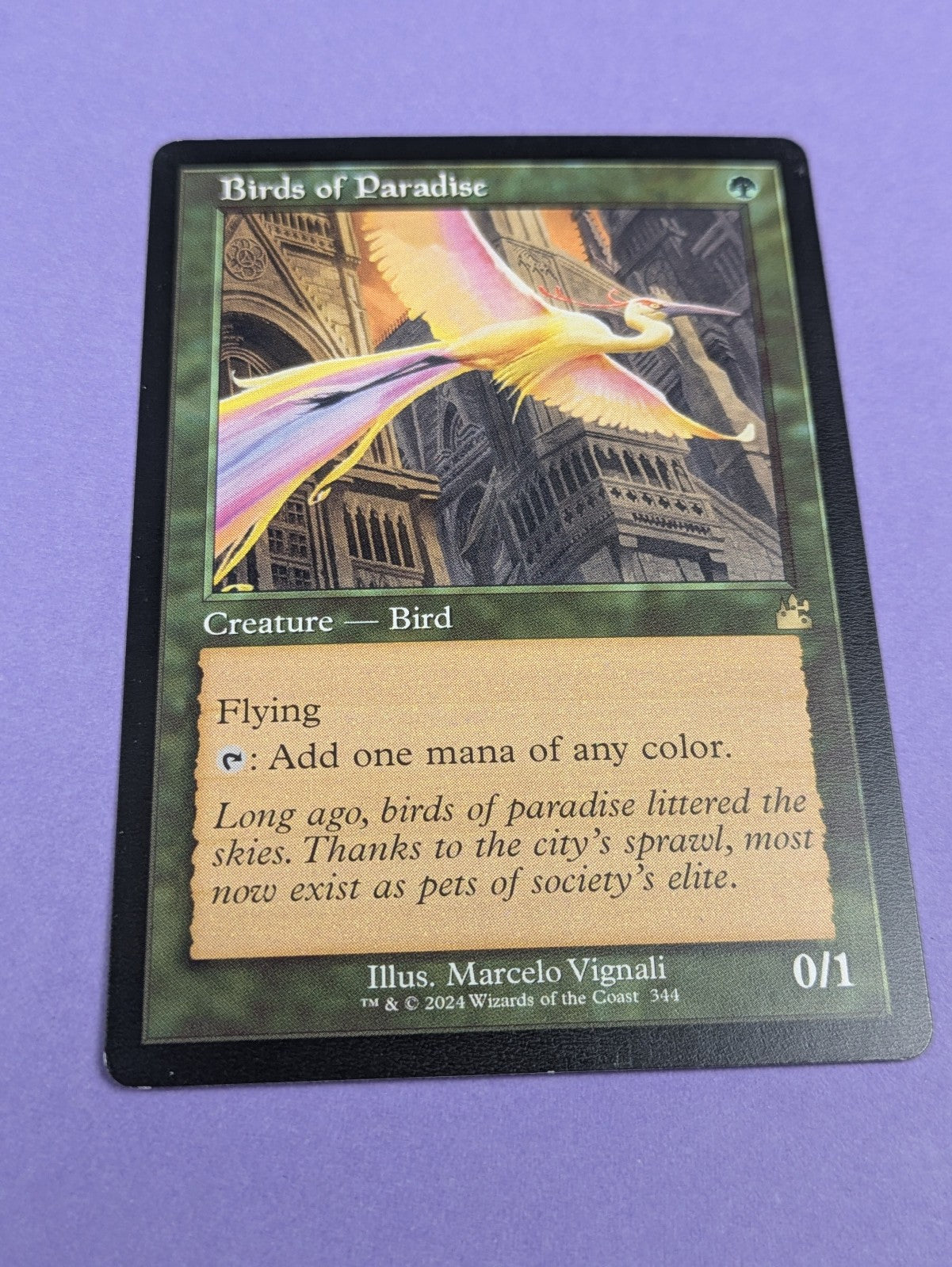 MTG Magic: Ravnica Remastered: Birds of Paradise #344 Rare - LP
