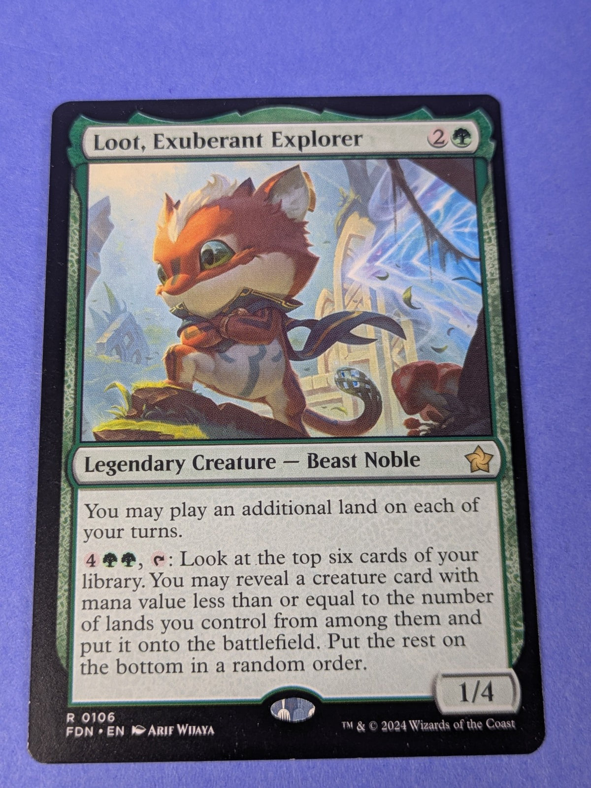 MTG Magic: Foundations: Loot, Exuberant Explorer #0106 Rare - NM