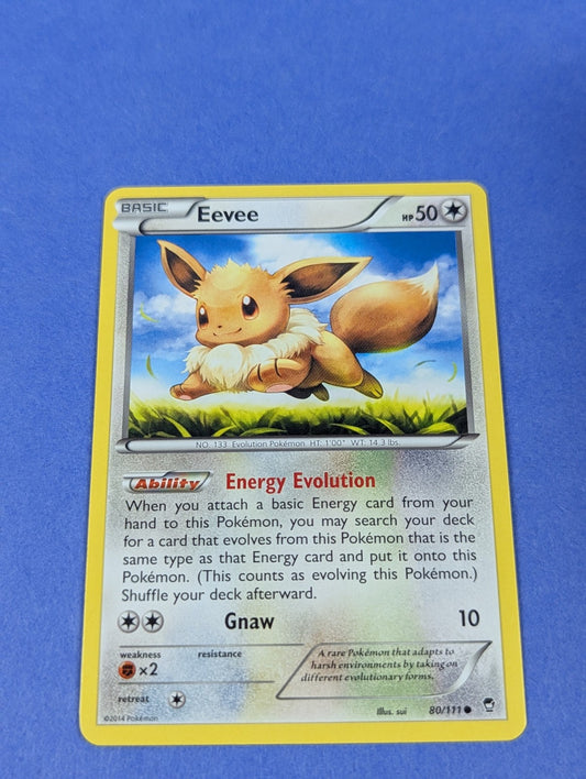 Eevee - 80/111 - Common Furious Fists - Pokemon Card - LP