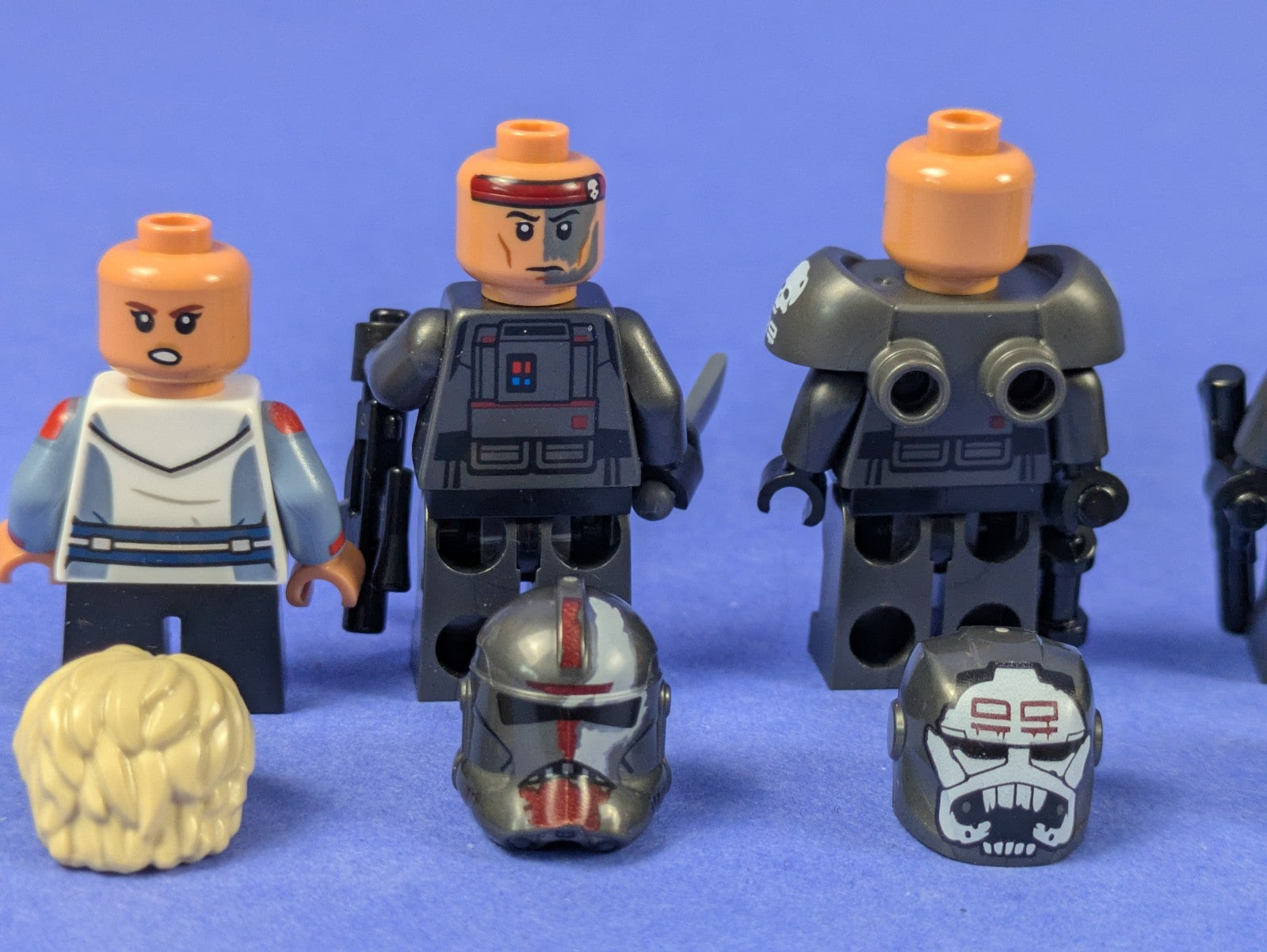 LEGO Star Wars The Bad Batch Minifigure Omega Hunter Wrecker Echo Tech Crosshair