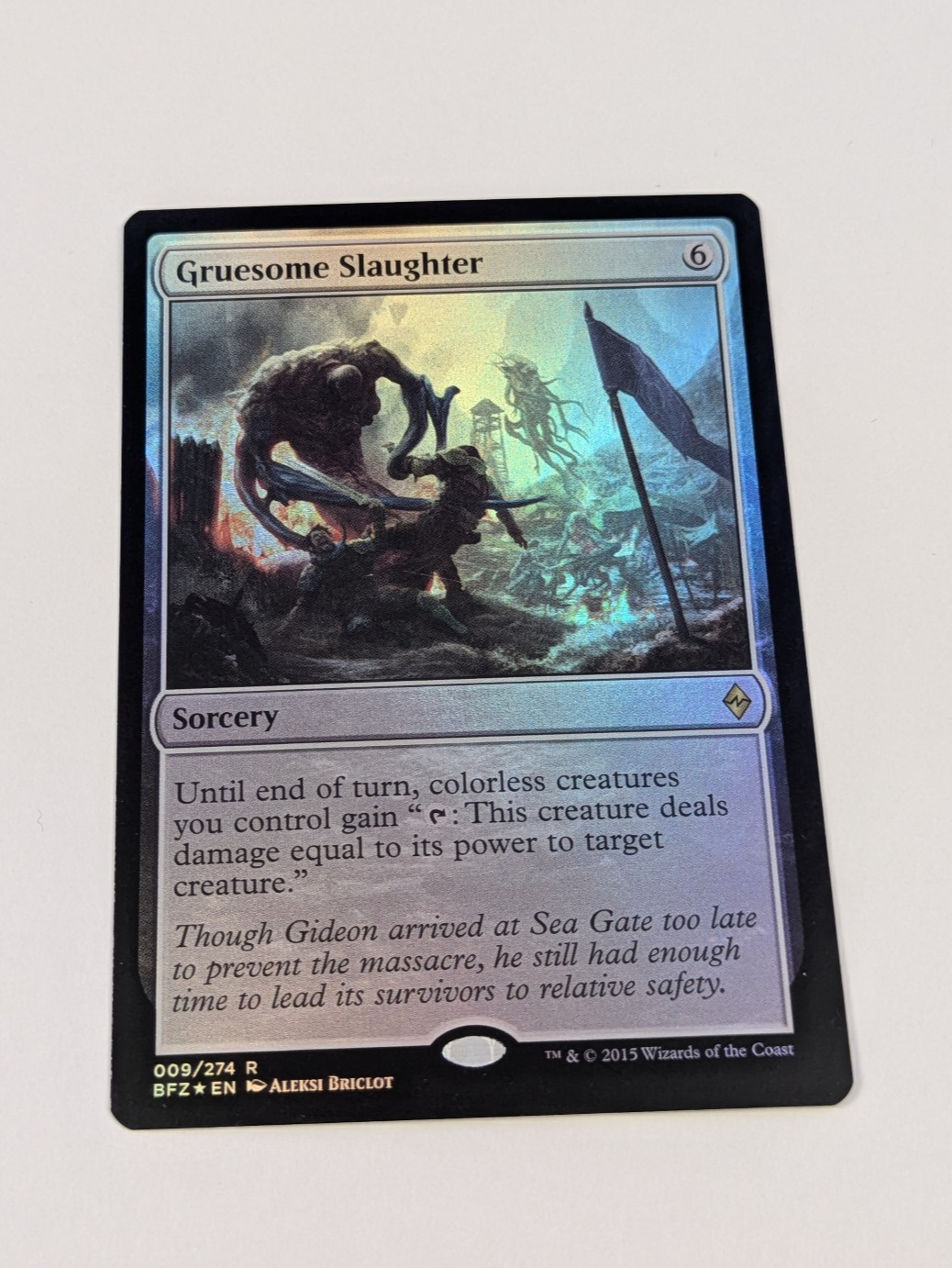 MTG Magic: Battle for Zendikar: Gruesome Slaughter Foil #009/274 Rare - LP