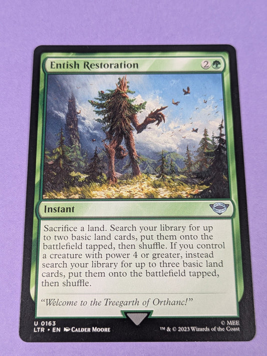 MTG Magic: The Lord of the Rings: Entish Restoration #0163 Uncommon - NM