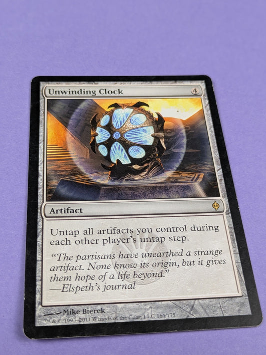 MTG Magic: New Phyrexia: Unwinding Clock #164/175 Rare - LP