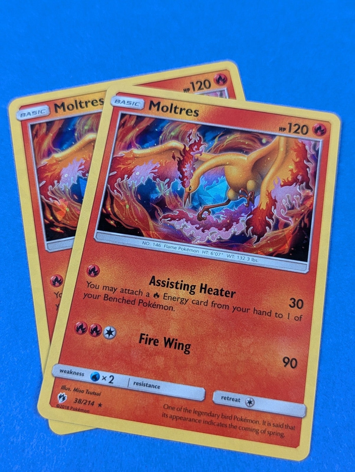 Moltres - 38/214 - Shattered Holo Rare Theme Deck Exclusive - Pokemon - LP