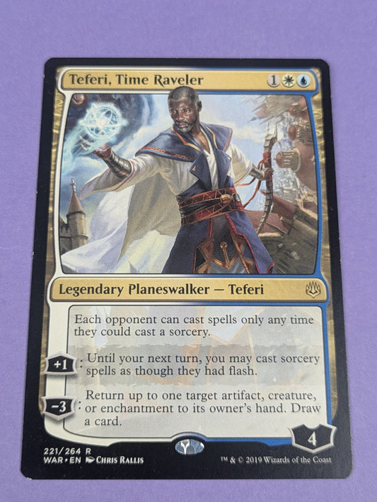 MTG Magic: War of the Spark: Teferi, Time Raveler #221/264 Rare - NM