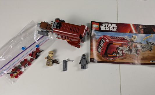 Lego Star Wars: Rey's Speeder Set 75099 - w/ Instructions