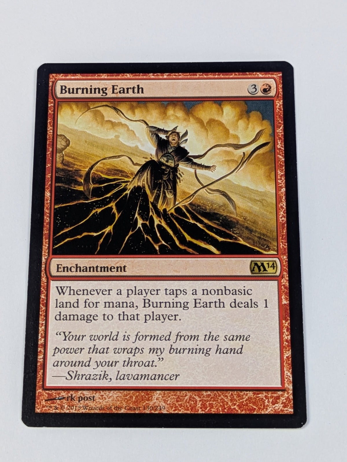 MTG Magic: Magic 2014 Core Set: Burning Earth #130/249 Rare - LP