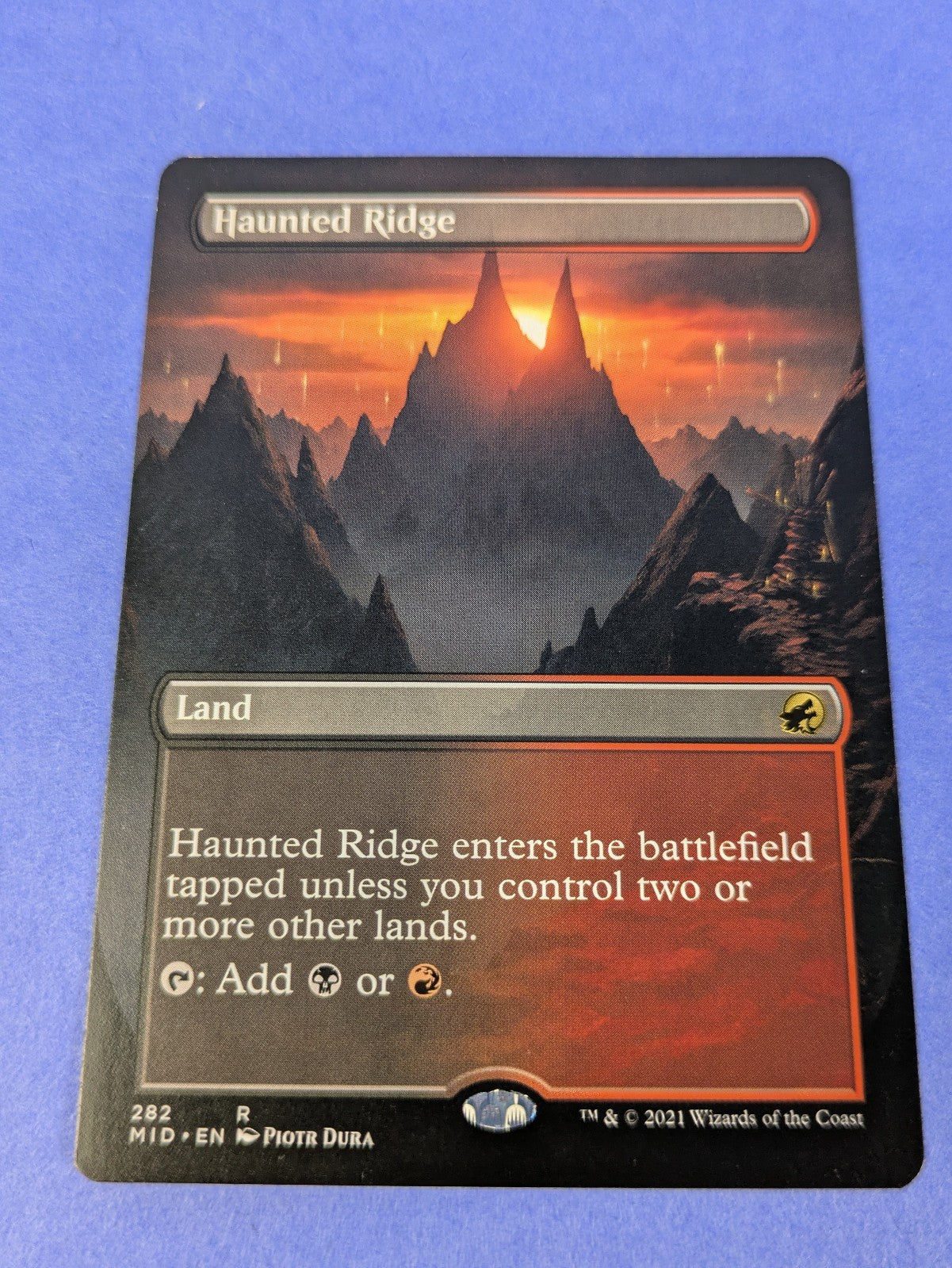 MTG: Innistrad: Midnight Hunt: Haunted Ridge Borderless #282 Rare - NM