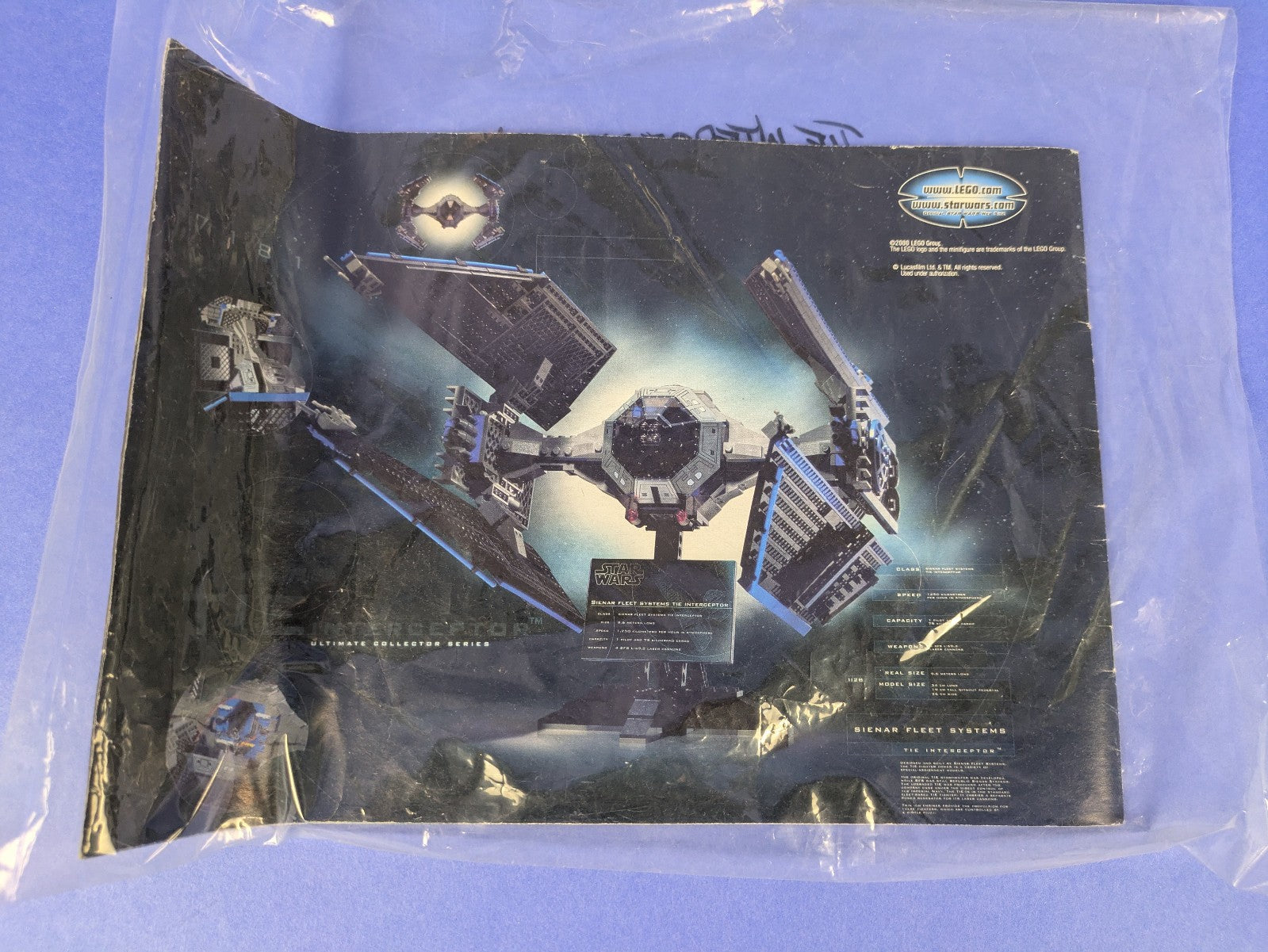 Lego Star Wars: Episode 4-6: TIE Interceptor - UCS Set 7181 w/ Instructions